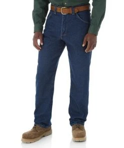 Wrangler Enzyme Washed Antique Indigo Carpenter Riggs Jeans