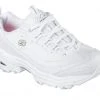 Skechers Women's D'lites - Fresh Start Shoes, White/Silver -Clothing & Footwear store 11931 1