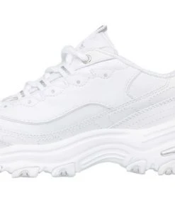 Skechers Women's D'lites - Fresh Start Shoes, White/Silver -Clothing & Footwear store 11931 4 1