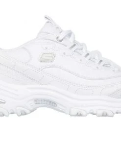Skechers Women's D'lites - Fresh Start Shoes, White/Silver -Clothing & Footwear store 11931 5 1