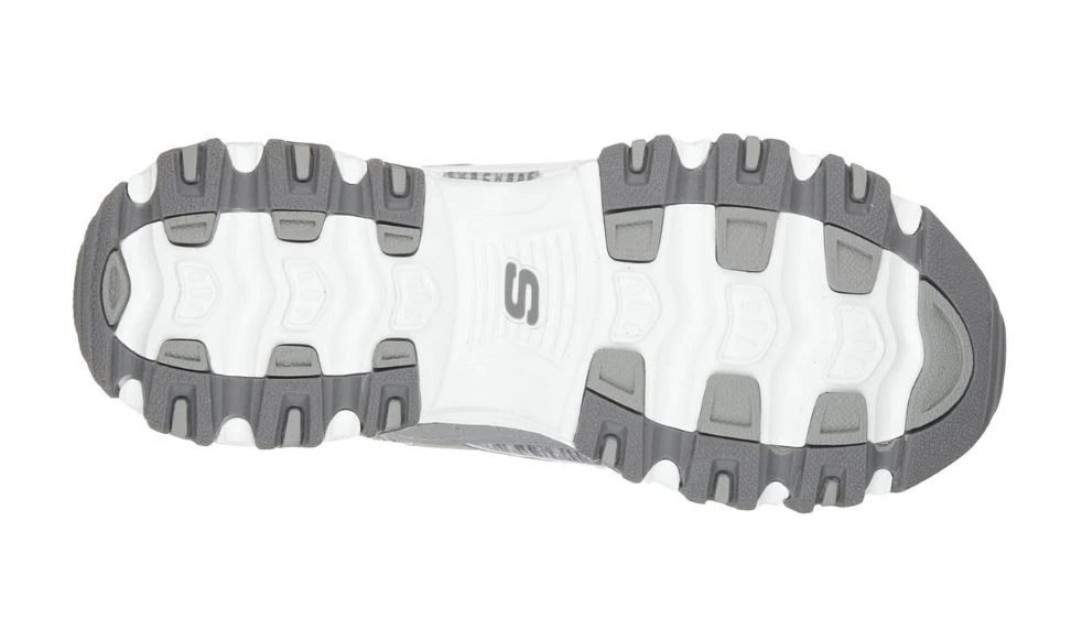 Skechers Women's D'Lites - Me Time Shoes, Gray/White 6 Skechers Women's D'Lites - Me Time Shoes, Gray/White - Image 4