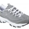 Skechers Women's D'Lites - Me Time Shoes, Gray/White -Clothing & Footwear store 11936 6 1