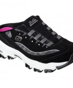Skechers Women's D'lites - Resilient Slip On Shoe, Black/White