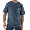 Carhartt Loose Fit Heavyweight Short-Sleeve Pocket T-Shirt Bluestone -Clothing & Footwear store 124900264