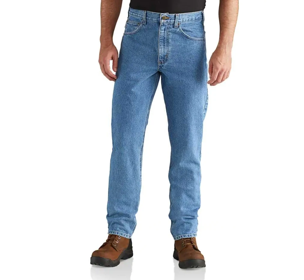 Carhartt Straight/Traditional-Fit Tapered-Leg Jean Stonewash 3 Carhartt Straight/Traditional-Fit Tapered-Leg Jean Stonewash