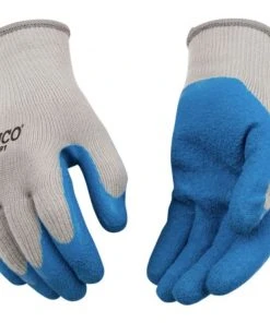 Kinco Large Polyester Knit Shell & Latex Palm Glove, 3-Pack