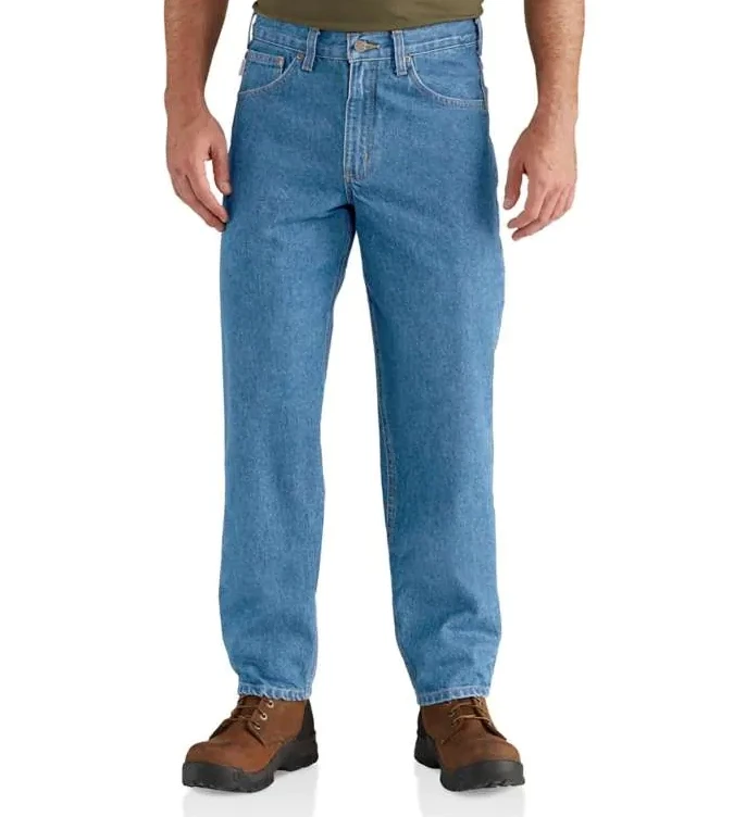Carhartt Relaxed Fit Heavyweight 5-Pocket Tapered Jean Stonewash 3 Carhartt Relaxed Fit Heavyweight 5-Pocket Tapered Jean Stonewash