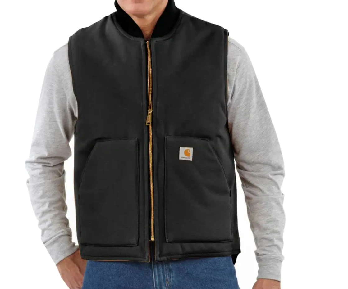 Carhartt Duck Vest/ Arctic-Quilt Lined Black 3 Carhartt Duck Vest/ Arctic-Quilt Lined Black