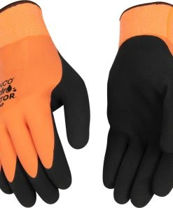 Kinco HydroFlector™ Lined Waterproof Thermal Knit Shell & Double-Coated Latex Glove 6 Kinco HydroFlector™ Lined Waterproof Thermal Knit Shell & Double-Coated Latex Glove -Clothing & Footwear store 1784p on hands