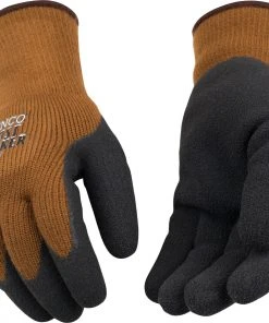 Kinco Frost Breaker® Thermal Knit Shell & Latex Palm Glove -Clothing & Footwear store 1787 on hands 3 1