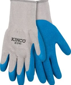 Kinco Polyester Knit Shell & Latex Palm Glove, Small