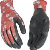 Kinco Women’s Coral Print Polyester Knit Shell & Nitrile Palm Glove -Clothing & Footwear store 1891w on hands 1