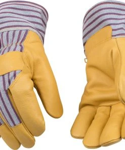 Kinco 1927®Lined Grain Leather Palm w/Safety Cuff - Men's