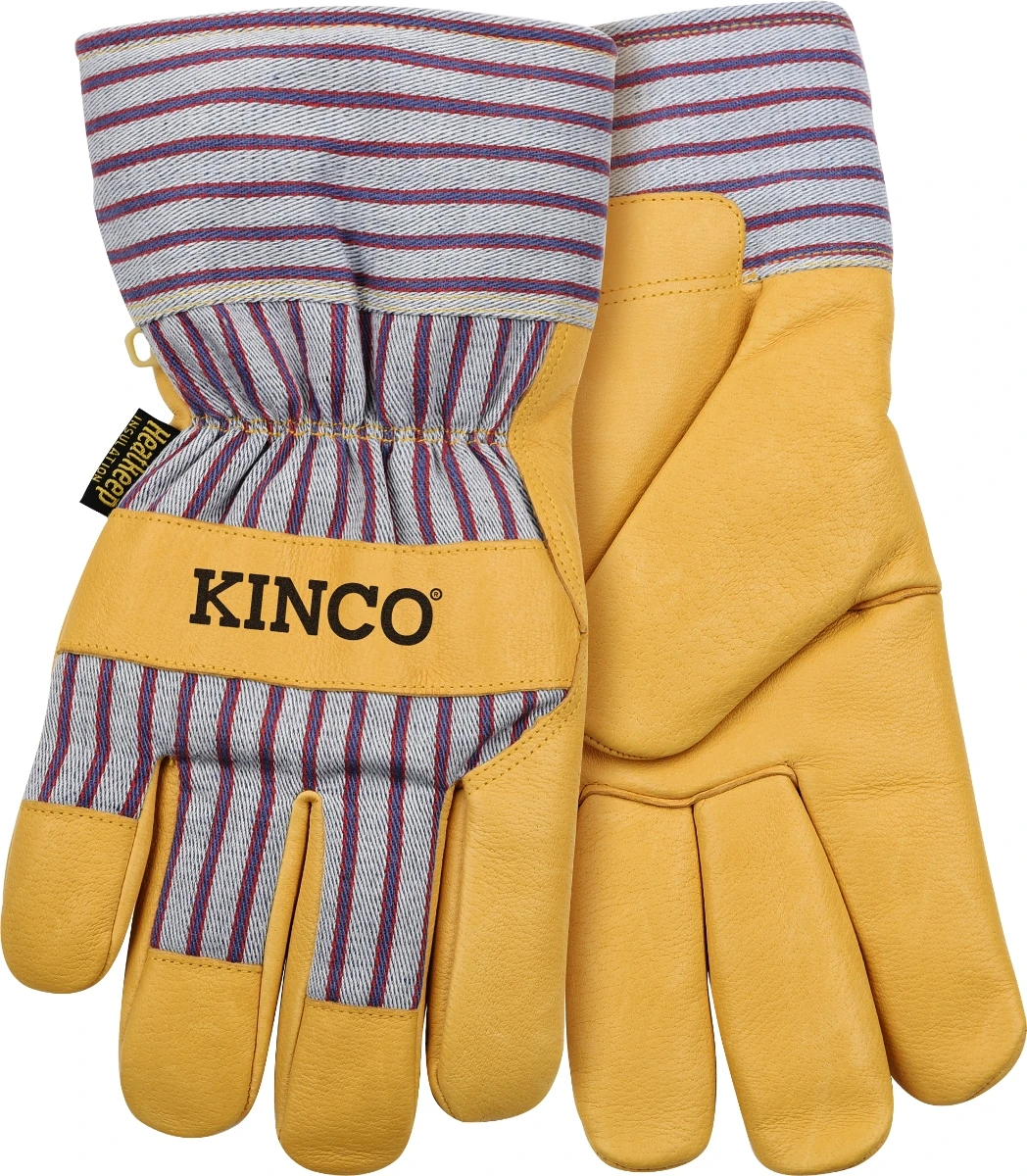 Kinco 1927®Lined Grain Leather Palm w/Safety Cuff - Men's 4 Kinco 1927®Lined Grain Leather Palm w/Safety Cuff - Men's - Image 2