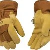 Kinco HydroFlector™ Lined Waterproof Suede Pigskin Palm with Safety Cuff -Clothing & Footwear store 1958 on hands 1