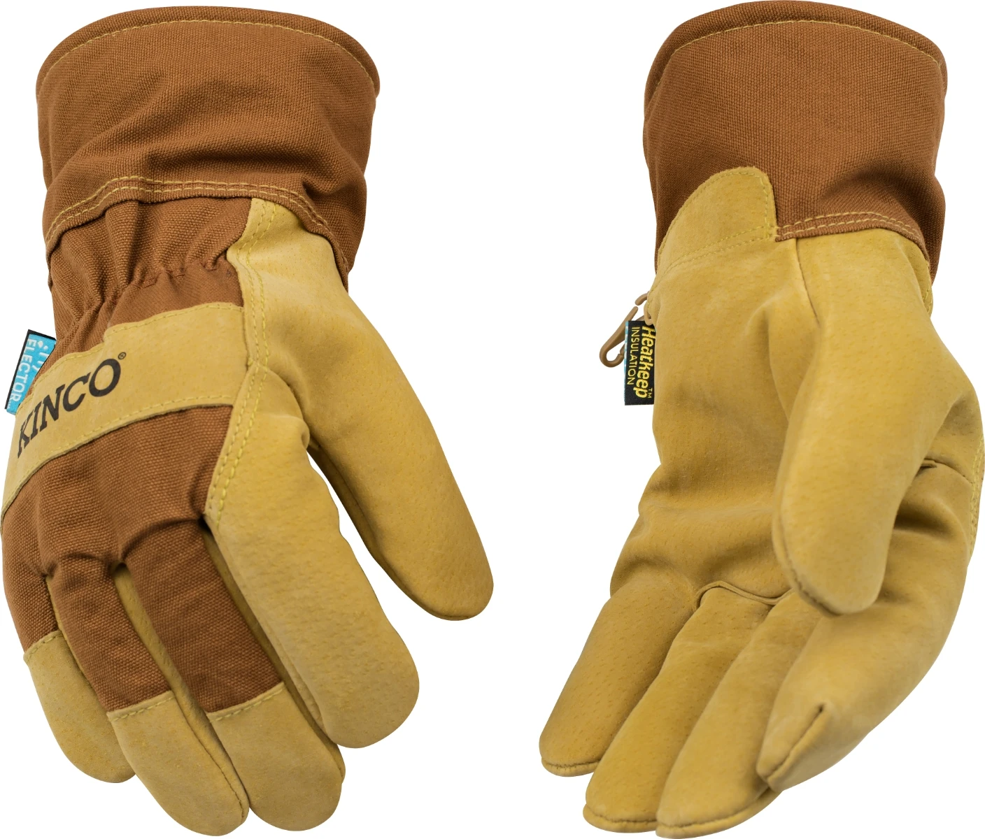 Kinco HydroFlector™ Lined Waterproof Suede Pigskin Palm with Safety Cuff 3 Kinco HydroFlector™ Lined Waterproof Suede Pigskin Palm with Safety Cuff