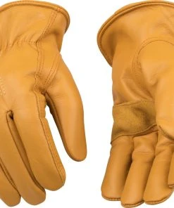 Kinco Lined Premium Grain Cowhide Driver with Palm Patch Glove