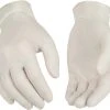 Kinco Disposable White Powdered Latex Glove -Clothing & Footwear store 2110 on hands 1