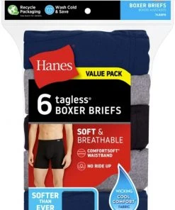 Hanes Men's Tagless® Boxer Briefs - 6 Pack