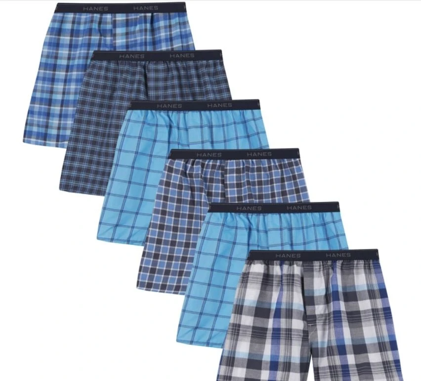 Hanes Men's Cool Comfort® Woven Boxers - 6 Pack 4 Hanes Men's Cool Comfort® Woven Boxers - 6 Pack - Image 2