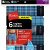 Hanes Men's Cool Comfort® Woven Boxers - 6 Pack -Clothing & Footwear store 2732176 3