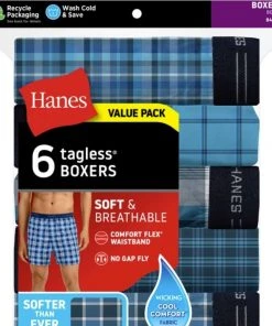 Hanes Men's Cool Comfort® Woven Boxers - 6 Pack