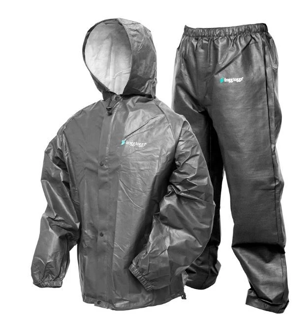 Frogg Toggs Pro-Lite Rain Suit, Carbon Black 3 Frogg Toggs Pro-Lite Rain Suit, Carbon Black