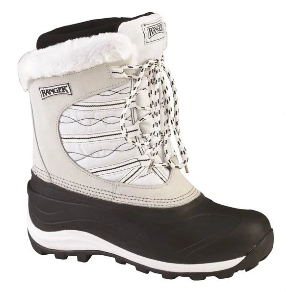 Ranger Women's Sparrow -50 Below Snow Boot- White 3 Ranger Women's Sparrow -50 Below Snow Boot- White
