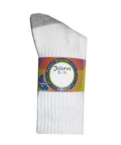 Jefferies Kid's Grey Crew Sock, 3-Pack