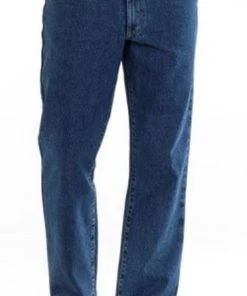 Full Blue Men's Medium Wash Regular Fit 5-Pocket Jeans