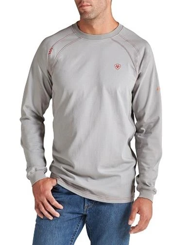 Ariat FR Work Crew Long Sleeve - Silver 3 Ariat FR Work Crew Long Sleeve - Silver