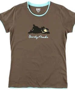 Lazy One Bearly Awake Fitted Tee