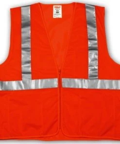 Tingley Mesh Hi Vis Orange Zipper Vest