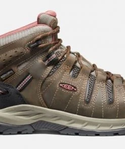 Keen Women's Flint II Waterproof Boot (Soft Toe), Cascade Brown/Brick Dust