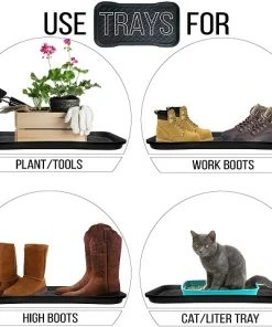 Jobsite 54041 Boot Tray - Heavy-duty 2.5 mm plastic 10 Jobsite 54041 Boot Tray - Heavy-duty 2.5 mm plastic -Clothing & Footwear store 54041 3