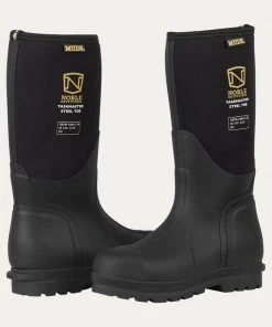 Noble Outfitters Men's MUDS Taskmaster Steel Toe High, Black