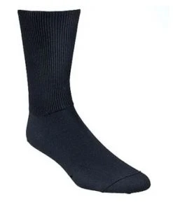 Wigwam Diabetic Walker Crew Socks, Black