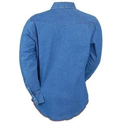 Wrangler Cowboy Cut Work Western Stonewash Denim Shirt 3 Wrangler Cowboy Cut Work Western Stonewash Denim Shirt