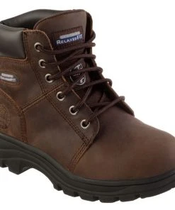 Skechers Women's Work Relaxed Fit Workshire - Peril ST Boot, Brown