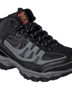 Skechers Men's Work Relaxed Fit Holdredge - Rebem ST Show, Black/Charcoal