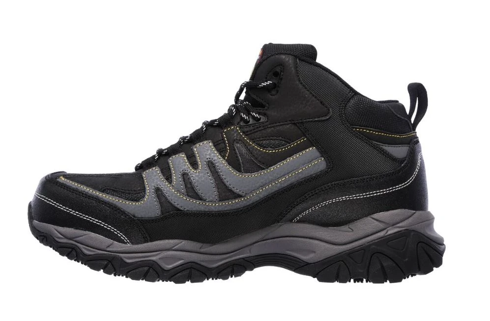 Skechers Men's Work Relaxed Fit Holdredge - Rebem ST Show, Black/Charcoal 6 Skechers Men's Work Relaxed Fit Holdredge - Rebem ST Show, Black/Charcoal - Image 4