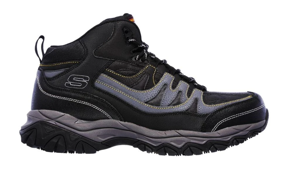 Skechers Men's Work Relaxed Fit Holdredge - Rebem ST Show, Black/Charcoal 7 Skechers Men's Work Relaxed Fit Holdredge - Rebem ST Show, Black/Charcoal - Image 5