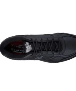 Skechers Men's Work Relaxed Fit Dighton Slip Resistant Shoe, Black -Clothing & Footwear store 77111 2 1 1