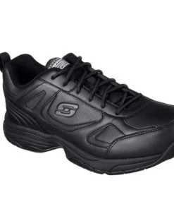 Skechers Men's Work Relaxed Fit Dighton Slip Resistant Shoe, Black