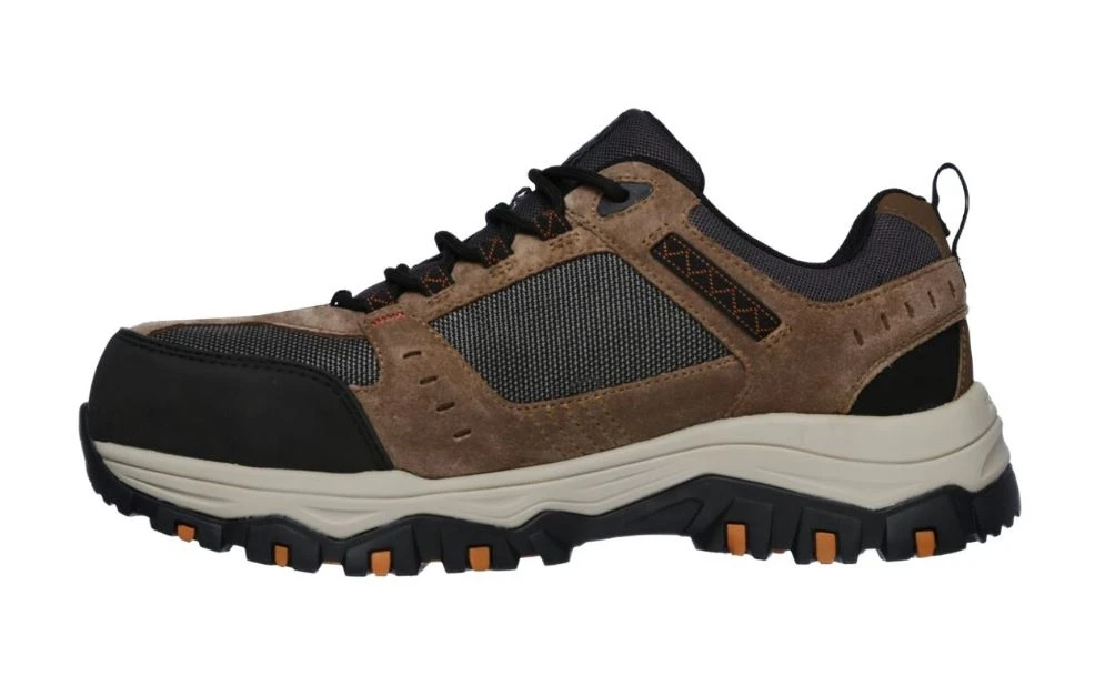 Skechers Men's Work Greetah Comp Toe Shoe, Brown/Black 6 Skechers Men's Work Greetah Comp Toe Shoe, Brown/Black - Image 4