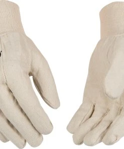 Glove Canvas 3pk S Wht S