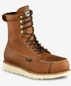 Irish Setter Wingshooter Men's 8 in. Waterproof Leather Safety Toe Boot, Brown