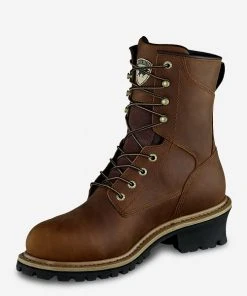 Irish Setter Mesabi Men's 8" Waterproof Leather Safety Toe Logger Boot
