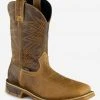 Irish Setter Marshall Men's 11 in. Waterproof Leather Safety Toe Pull-On Boot, Brown -Clothing & Footwear store 83912 5 2