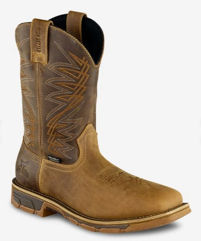 Irish Setter Marshall Men's 11 in. Waterproof Leather Safety Toe Pull-On Boot, Brown 3 Irish Setter Marshall Men's 11 in. Waterproof Leather Safety Toe Pull-On Boot, Brown